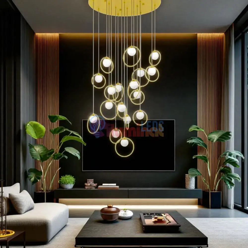 Lustra LED Suspendata Abajur PORTOCOLOM 51W powerleds.ro