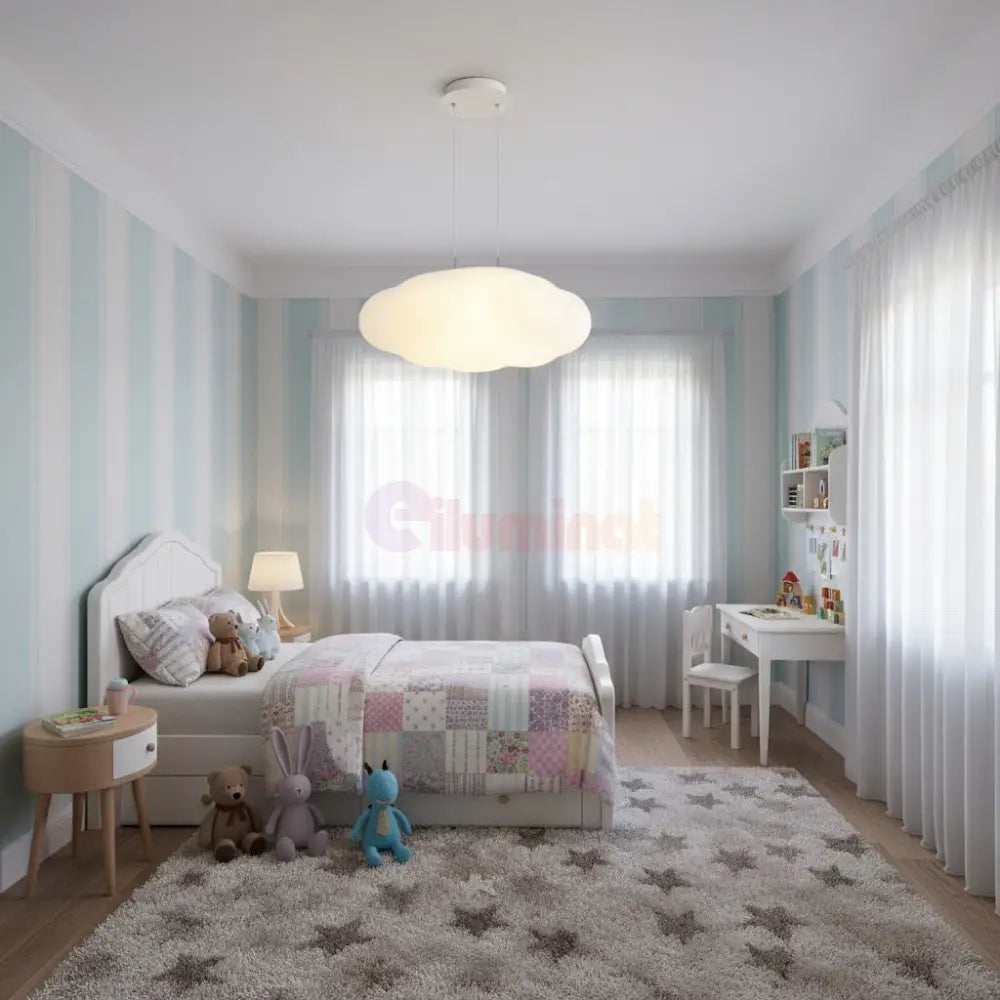 Lustra LED Suspendata Cloud Echivalent 800W Telecomanda Lighting Fixtures