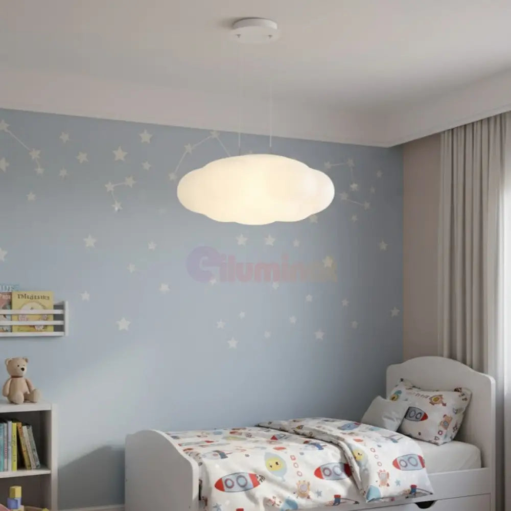 Lustra LED Suspendata Cloud Echivalent 800W Telecomanda Lighting Fixtures