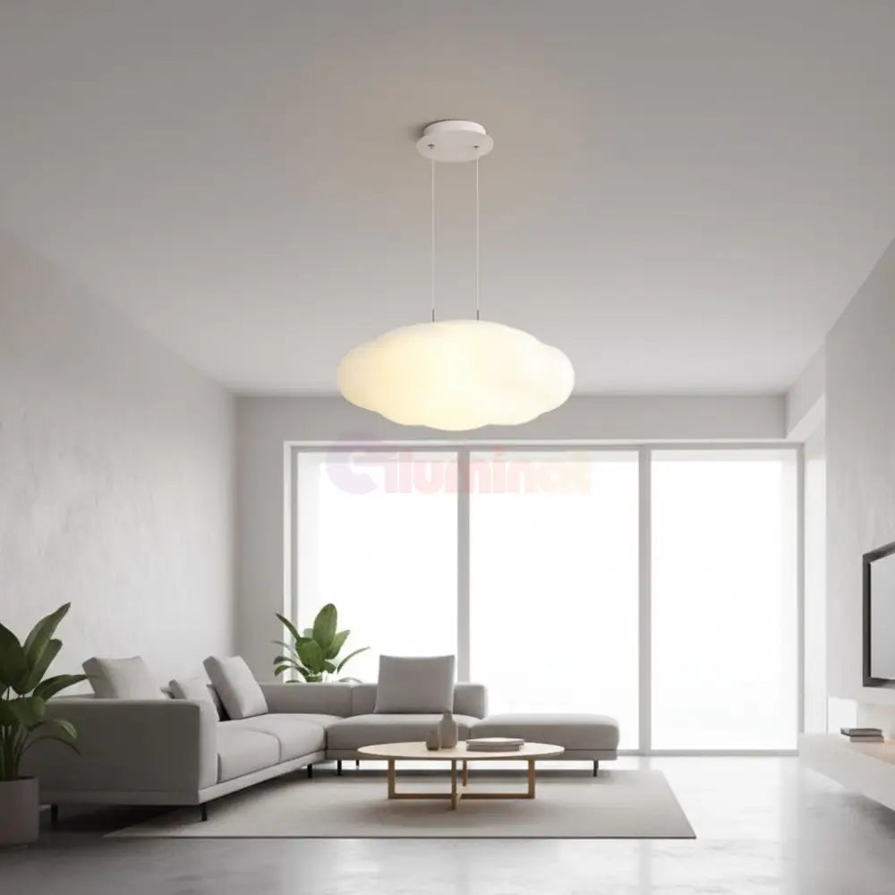 Lustra LED Suspendata Cloud Echivalent 800W Telecomanda Lighting Fixtures