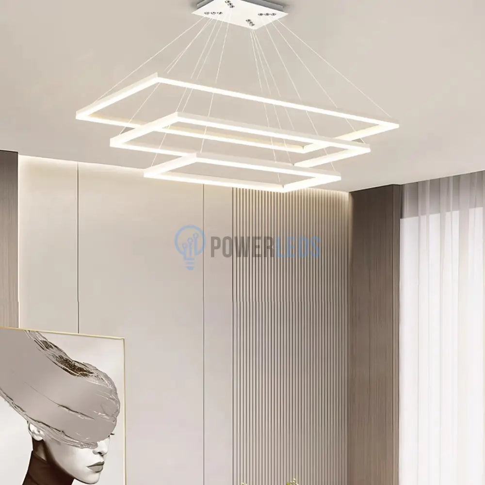 Lustra LED Alba Suspendata Luméa (Copy) powerleds.ro