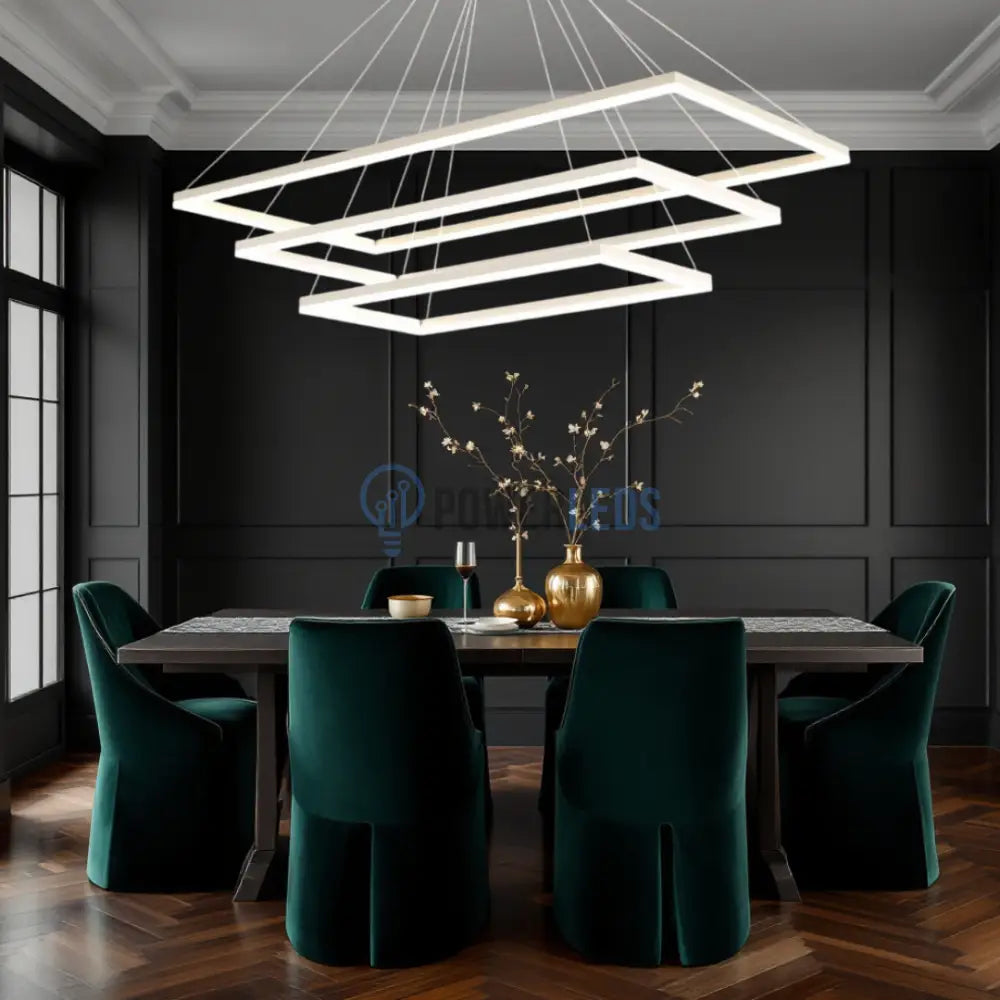 Lustra LED Alba Suspendata Luméa (Copy) powerleds.ro