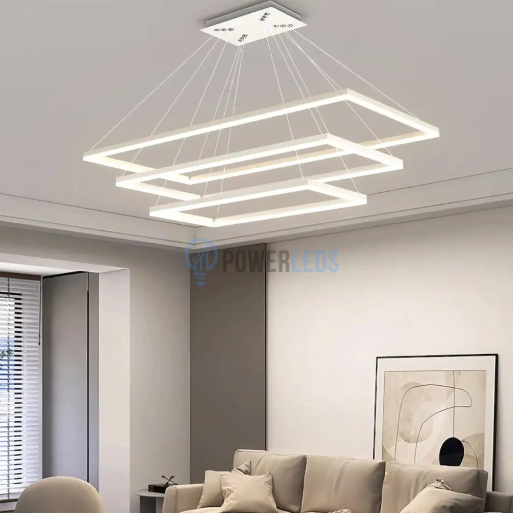 Lustra LED Alba Suspendata Luméa (Copy) powerleds.ro