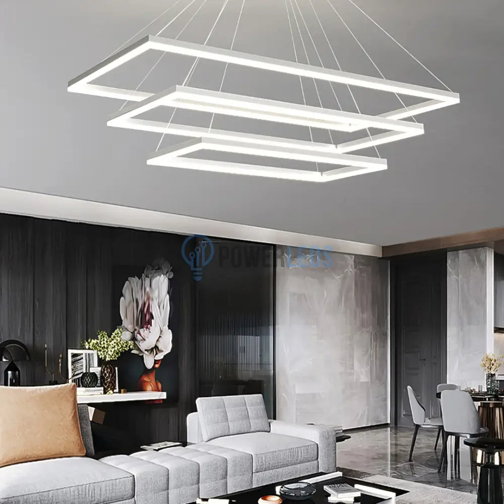 Lustra LED Alba Suspendata Luméa (Copy) powerleds.ro
