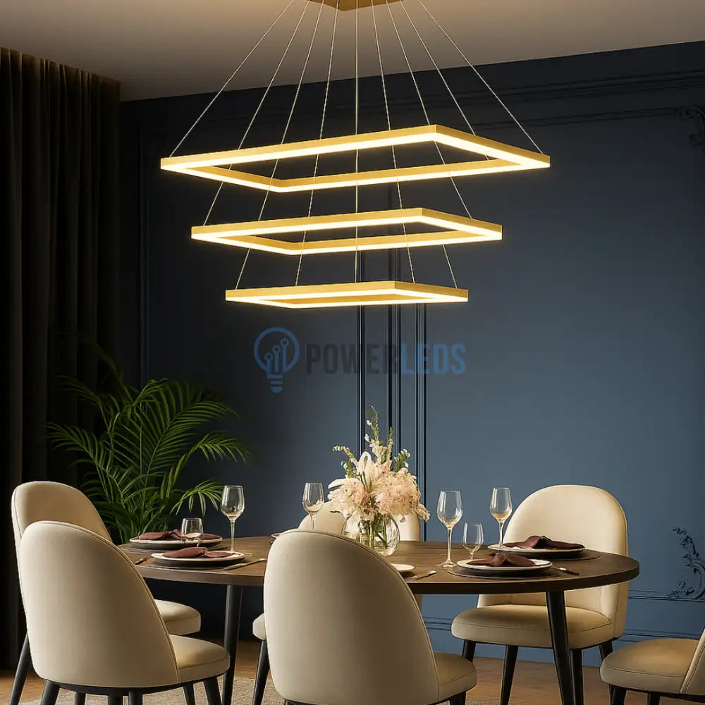 Lustra LED Suspendata Neagra (Copy) powerleds.ro