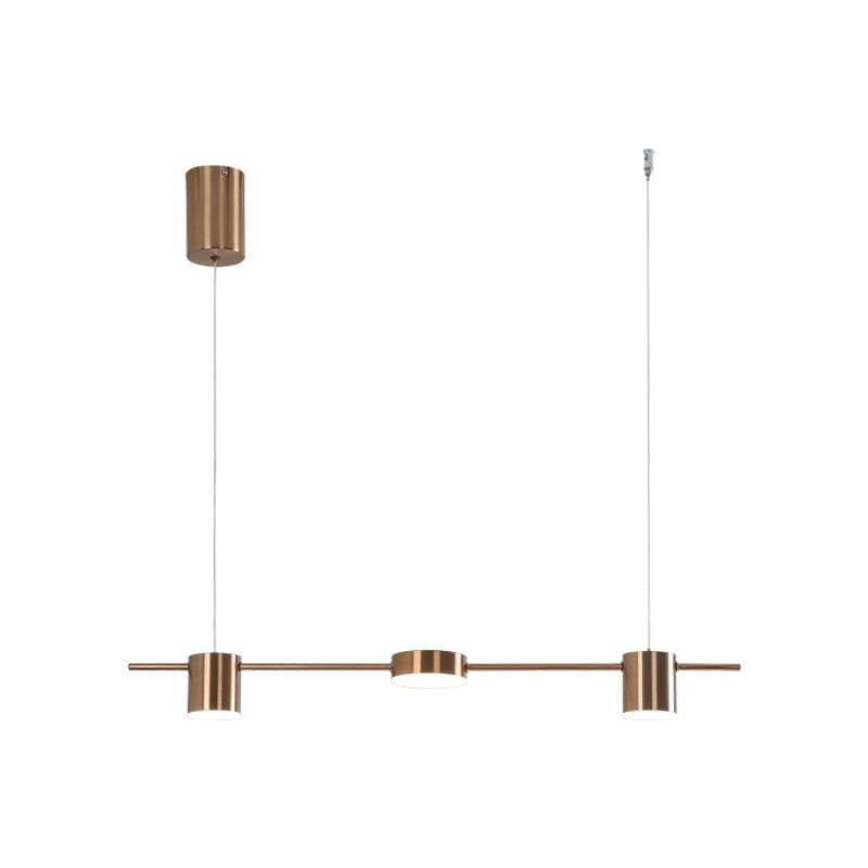 Lustra LED Suspendata Nordic Style Gold Echivalent 200W Telecomanda