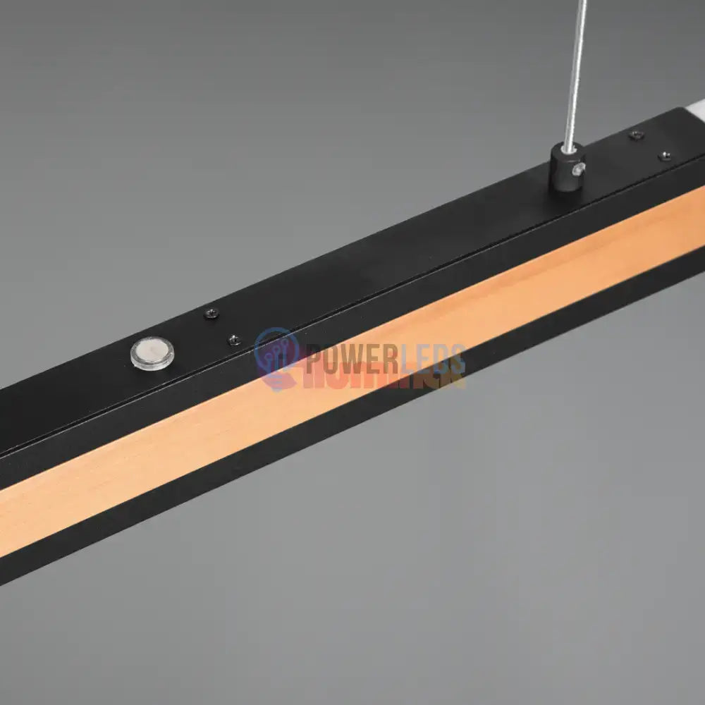 Lustra LED Suspendata DEACON Wood Echivalent 500W powerleds.ro
