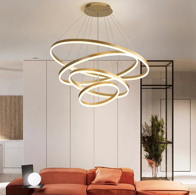 Lustra LED WONDERLAND Gold 4 Segmente Echivalent 1000W