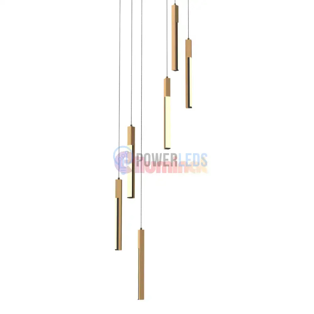 Lustra LED Suspendata ELIOT Lemn Design Echivalent 300W powerleds.ro