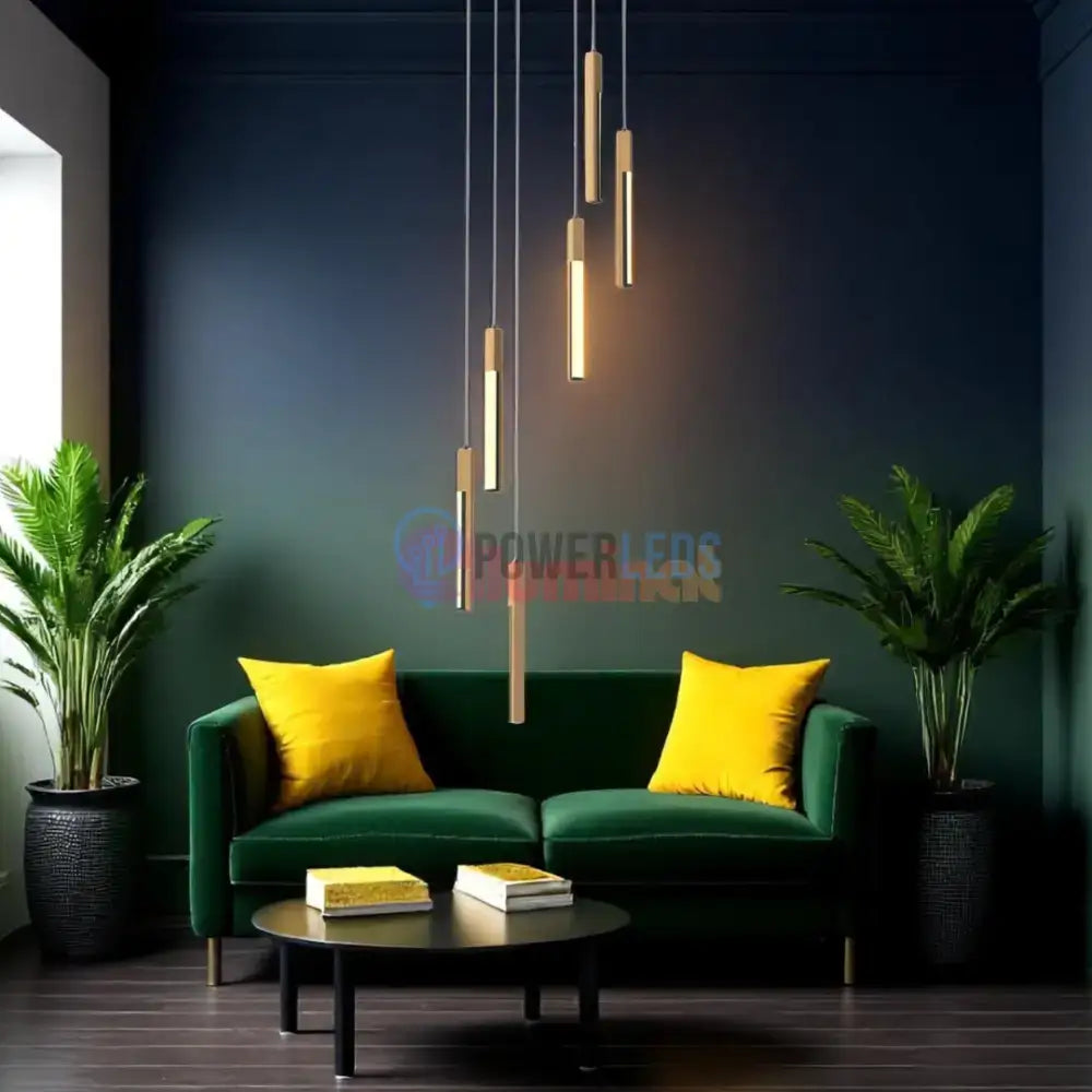 Lustra LED Suspendata ELIOT Lemn Design Echivalent 300W powerleds.ro