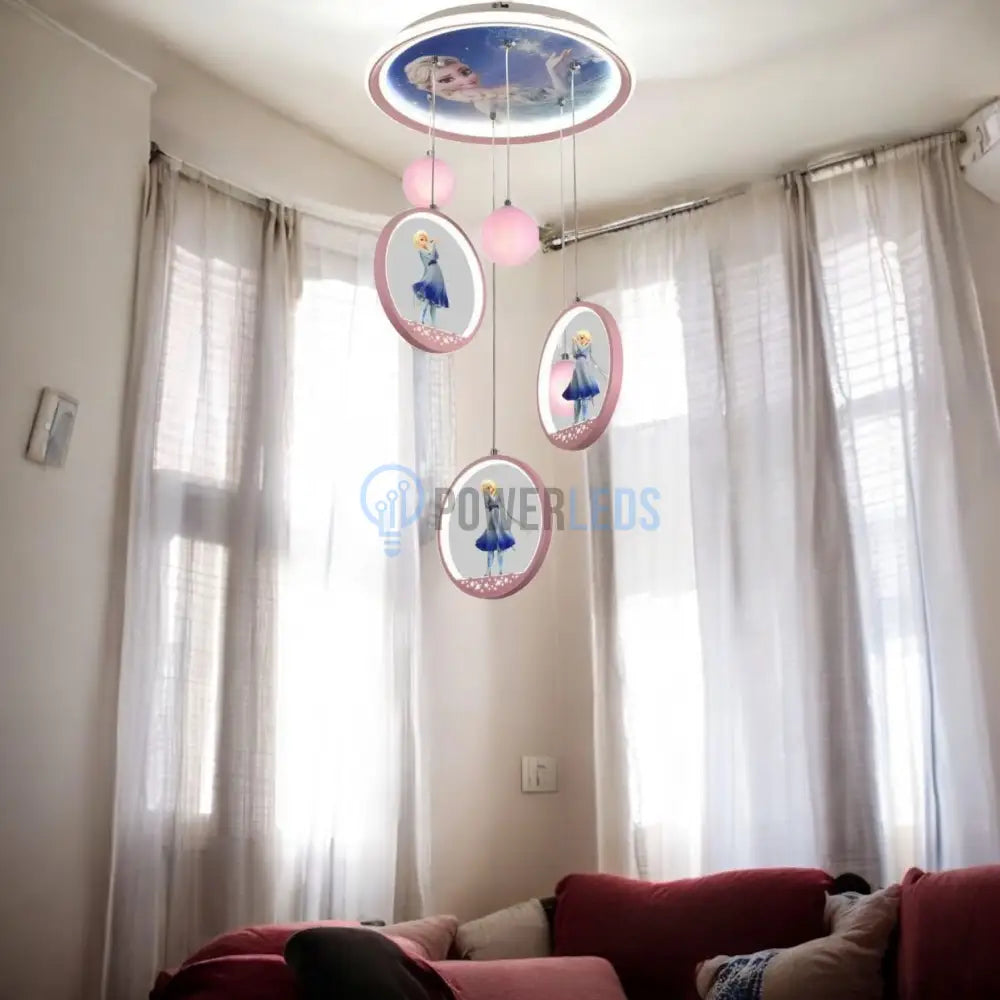 Lustra LED ELSA Suspendata Echivalent 400W Telecomandaa powerleds.ro