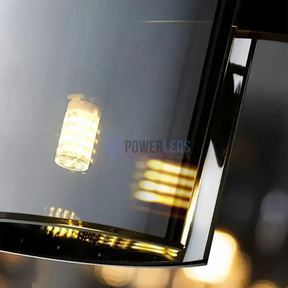 Lustra LED G9X6 Modern Black Glass NEAGRA / SUSPENDATE Lighting Fixtures