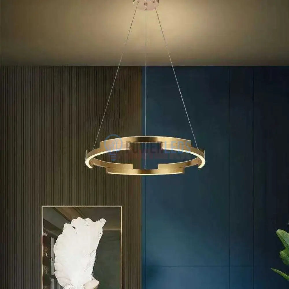 Lustra LED Orbis Cu Telecomanda Wifi 2.4G Gold 3 Culori AURIE / SUSPENDATE / 60CM Lighting Fixtures