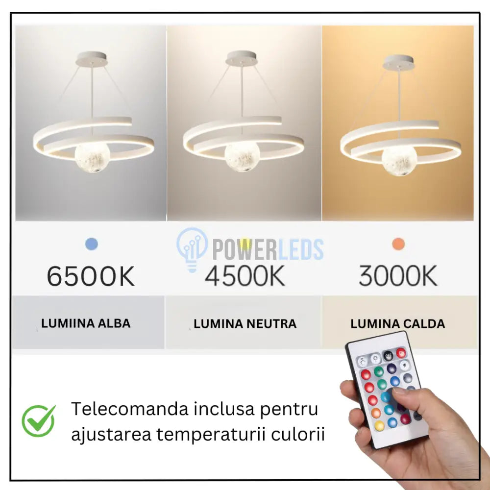 Lustra LED Suspendata INFINITY SPHERE Alba Echivalent 500W ALBA Lighting Fixtures