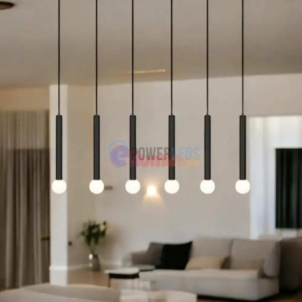 Lustra LED Suspendata LORETO Black Echivalent 400W Telecomanda powerleds.ro