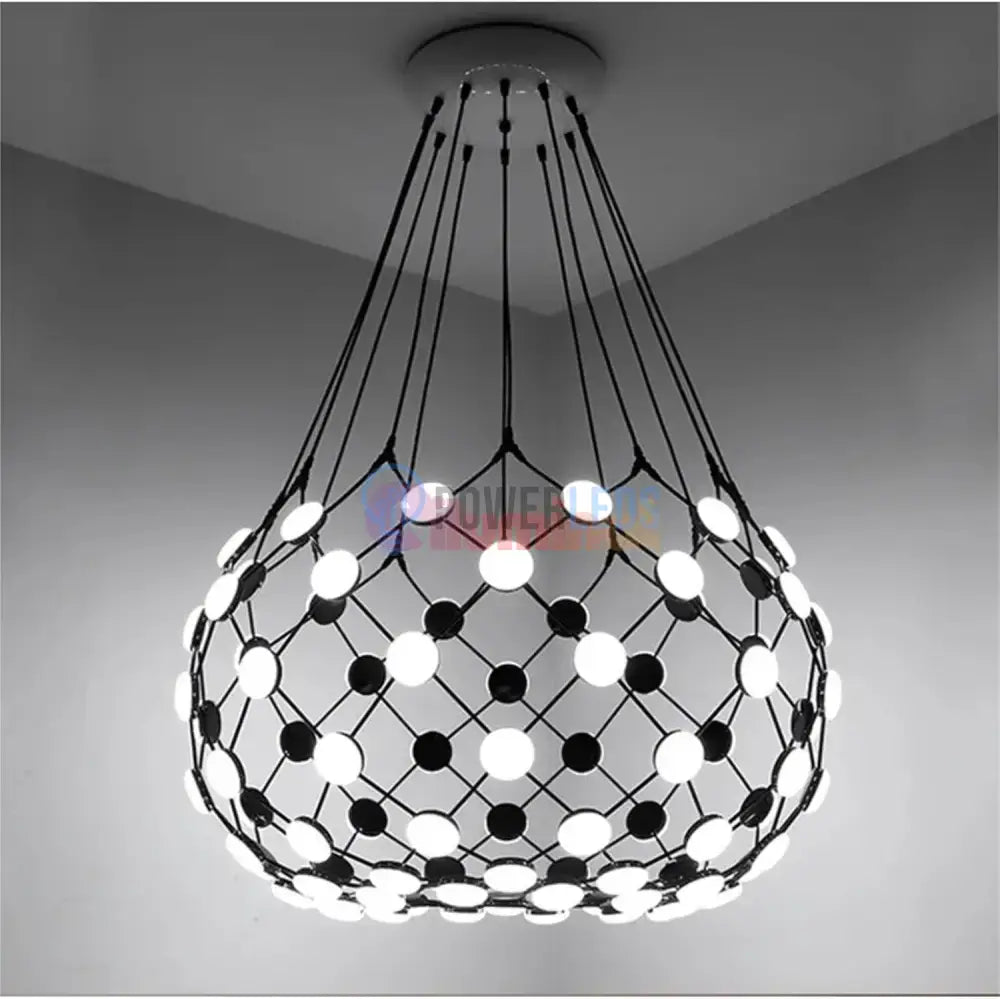 Lustra LED Suspendata LUGARO DIA Black powerleds.ro