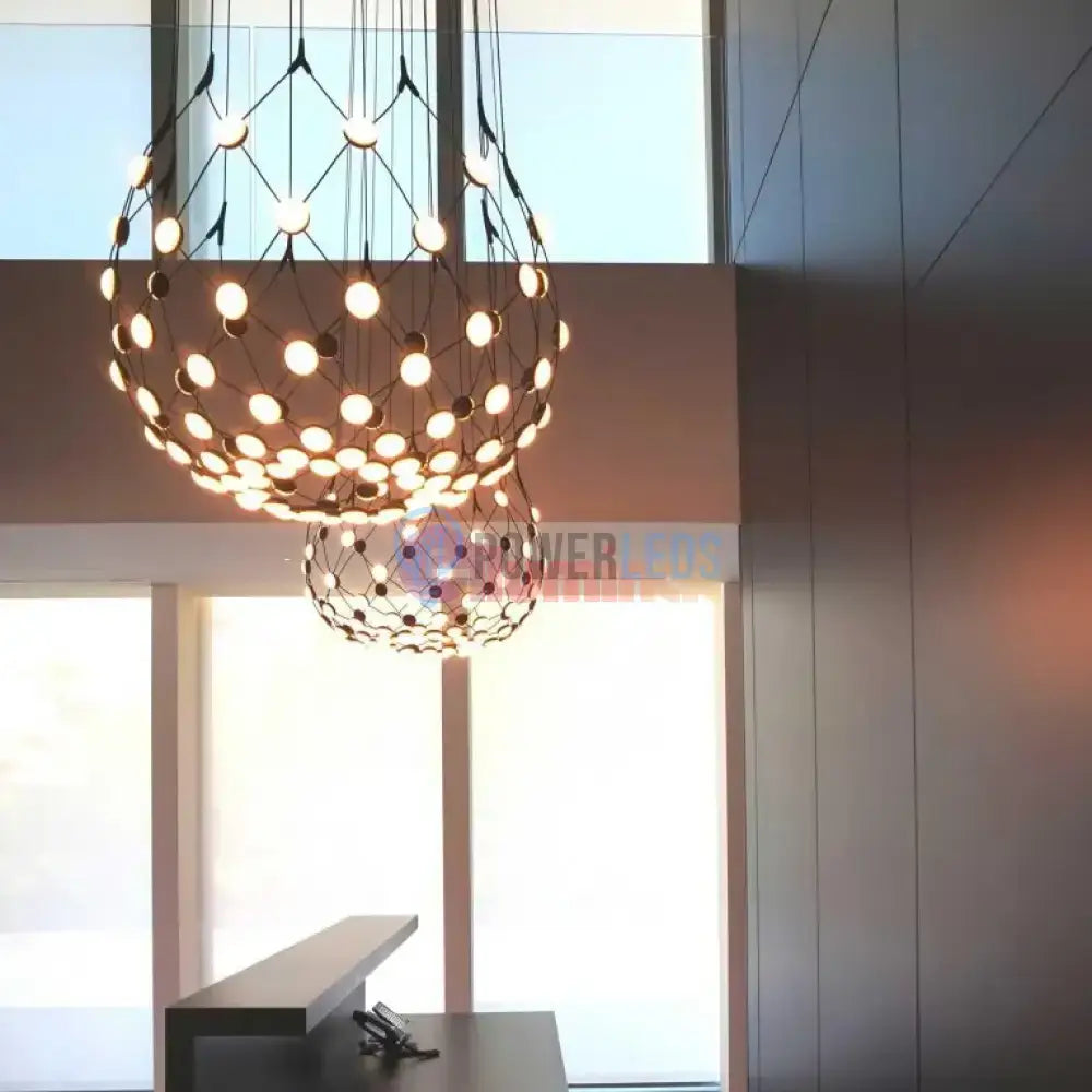 Lustra LED Suspendata LUGARO DIA Black powerleds.ro
