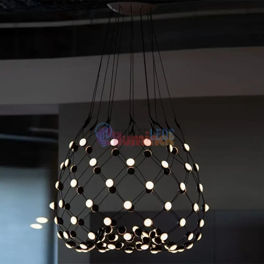 Lustra LED Suspendata LUGARO DIA Black powerleds.ro
