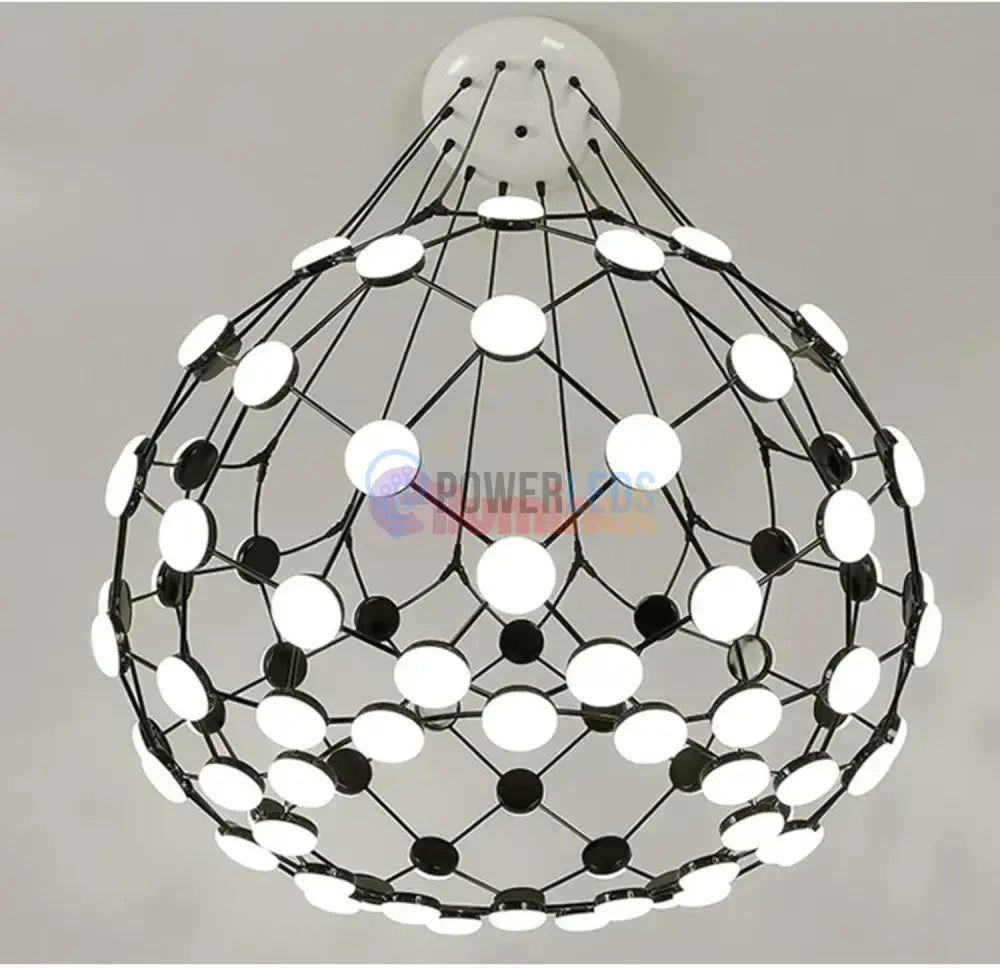 Lustra LED Suspendata LUGARO DIA Black powerleds.ro