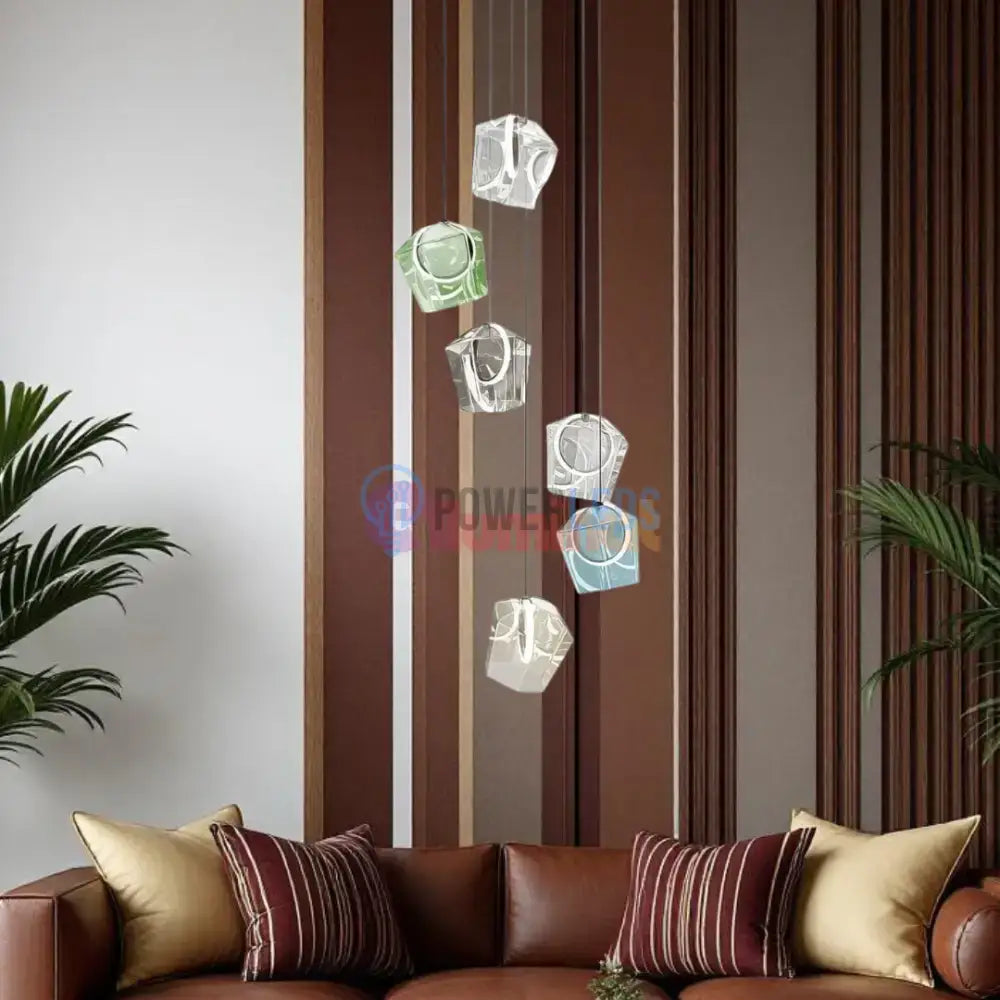 Lustra LED Suspendata Luxury Color Glass powerleds.ro
