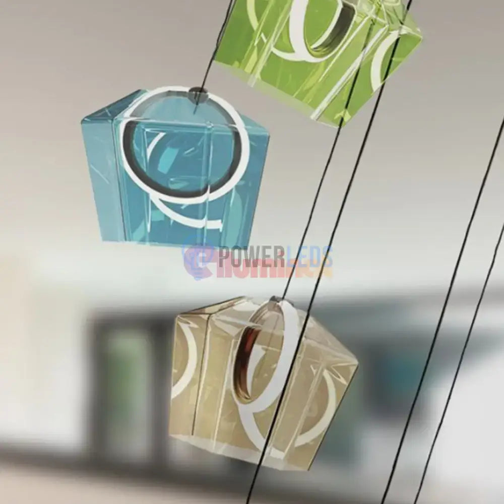 Lustra LED Suspendata Luxury Color Glass powerleds.ro