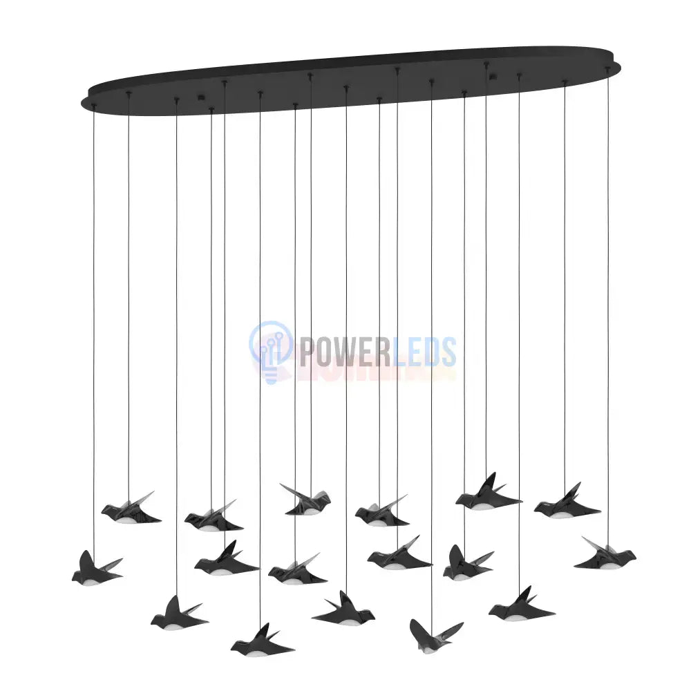 Lustra LED Suspendata Luxury PARATEBUENO Eglo 390353 NEAGRA / LUXURY Lighting Fixtures