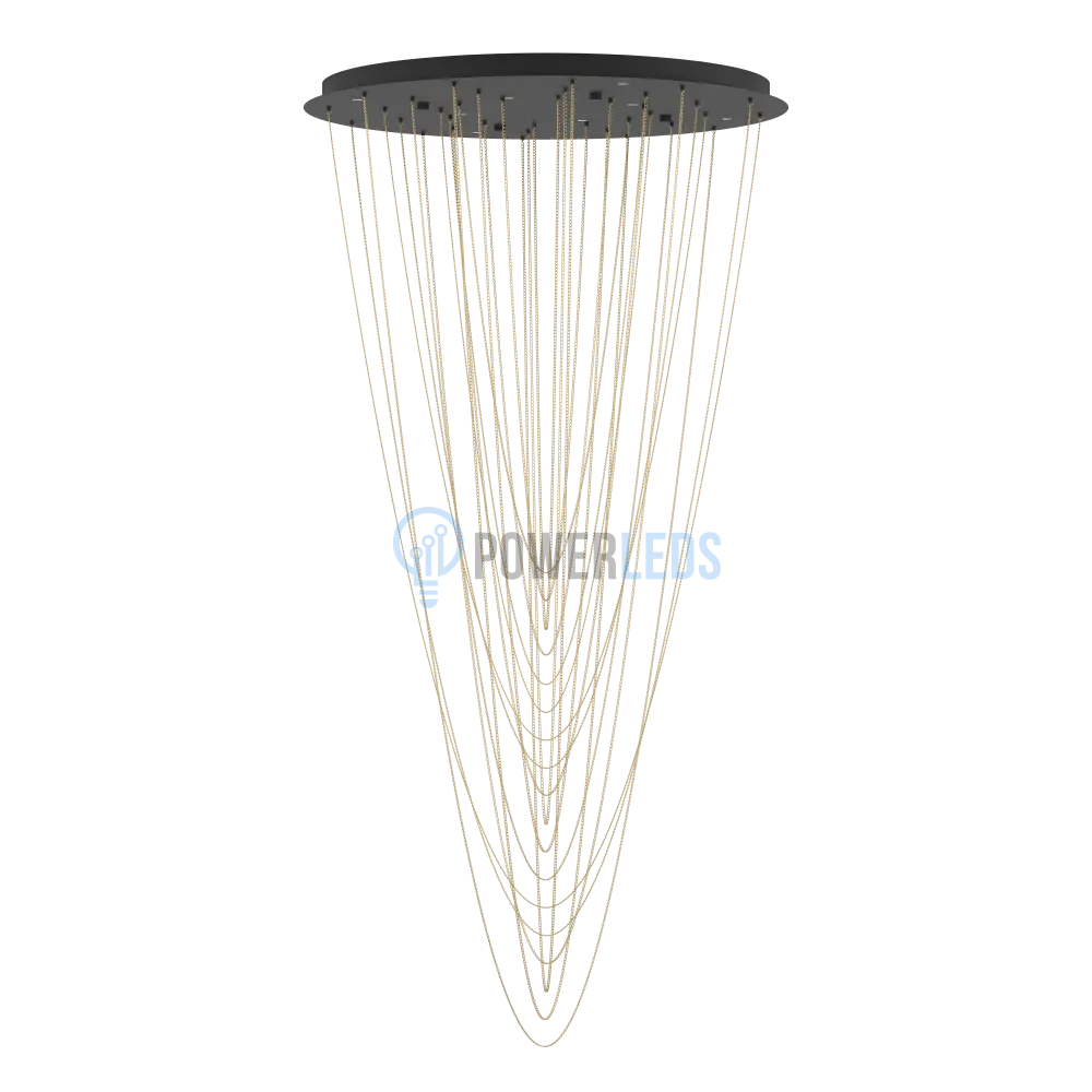 Lustra LED Suspendata Luxury TREPUCO Eglo 390355 NEAGRA / LUXURY Lighting Fixtures