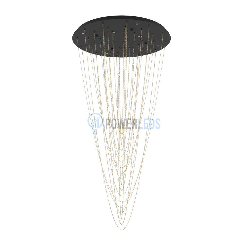 Lustra LED Suspendata Luxury TREPUCO Eglo 390355 NEAGRA / LUXURY Lighting Fixtures