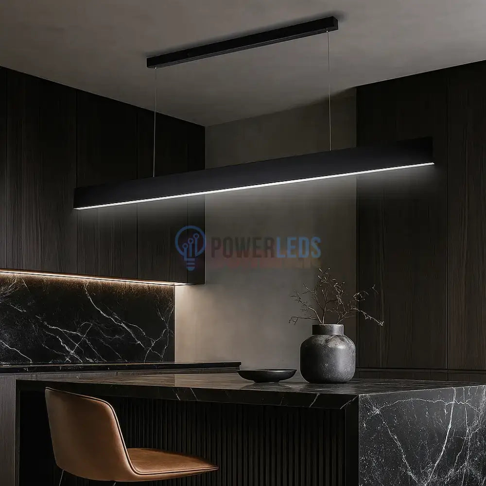 Lustra LED 120cm Lyne Telecomanda Wifi 2.4G Black NEAGRA / SUSPENDATE / 120CM Lighting Fixtures