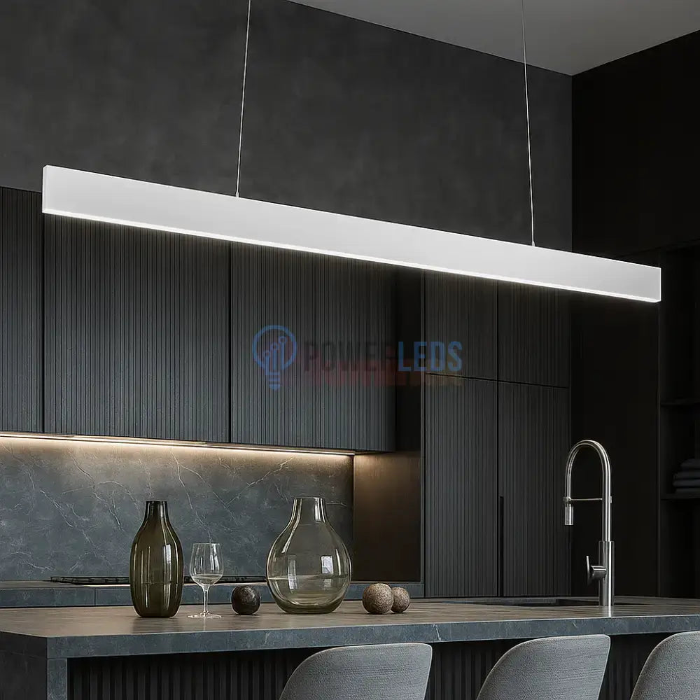 Lustra LED 120cm Lyne Telecomanda Wifi 2.4G ALBA / SUSPENDATE / 120CM Lighting Fixtures
