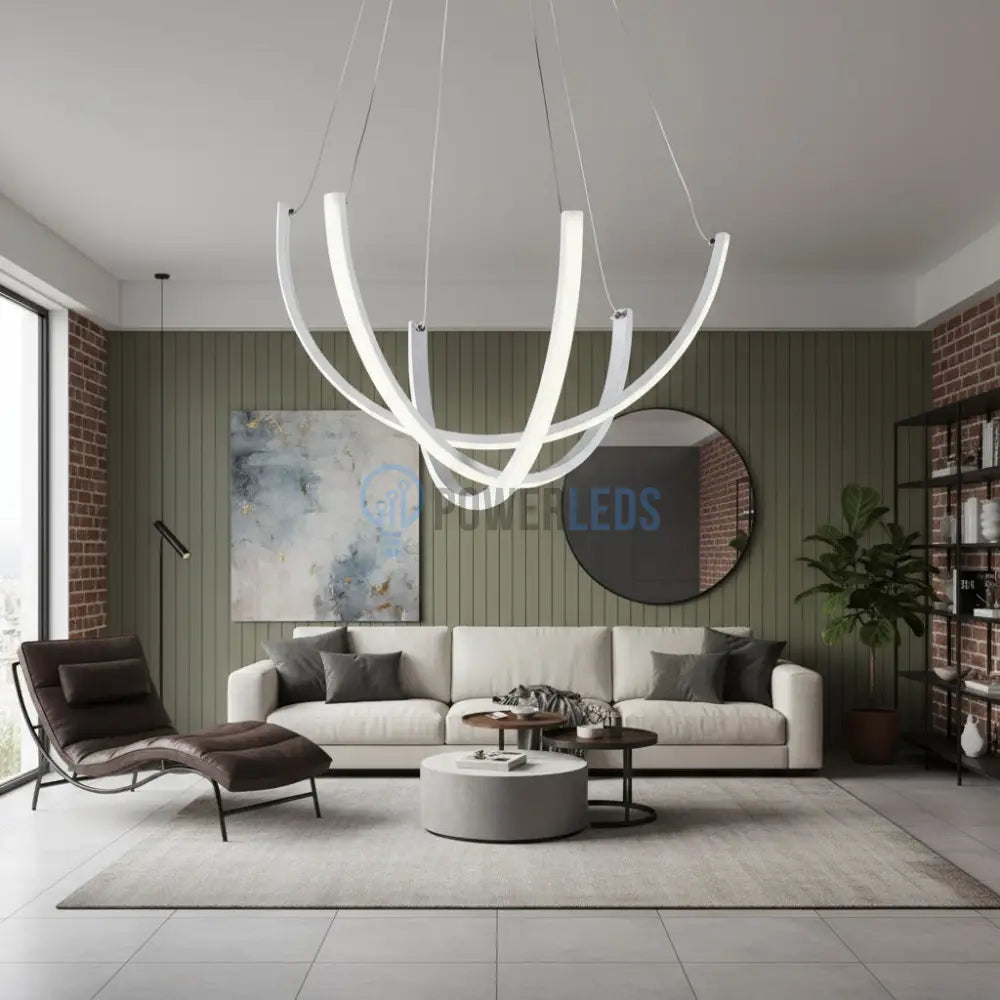 Lustra LED Suspendata NOVIQ Alba Echivalent 1220W Telecomanda ALBA Lighting Fixtures