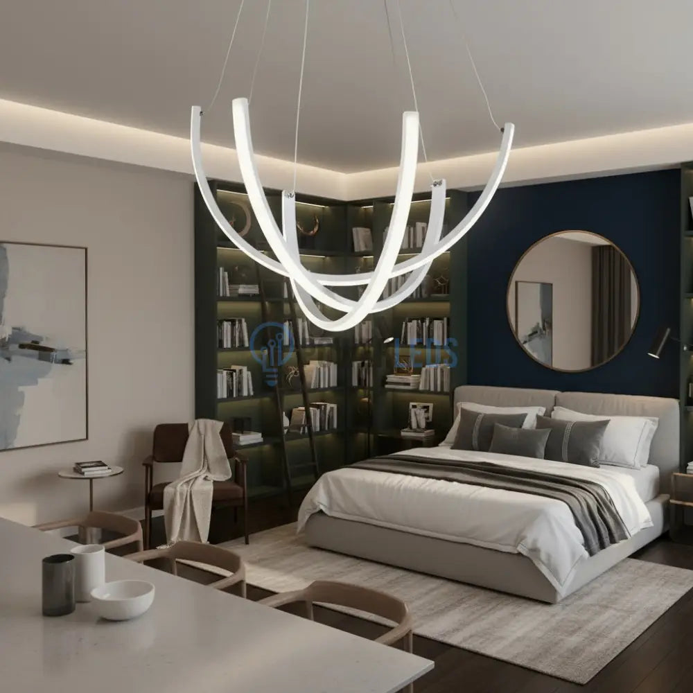 Lustra LED Suspendata NOVIQ Alba Echivalent 1220W Telecomanda ALBA Lighting Fixtures