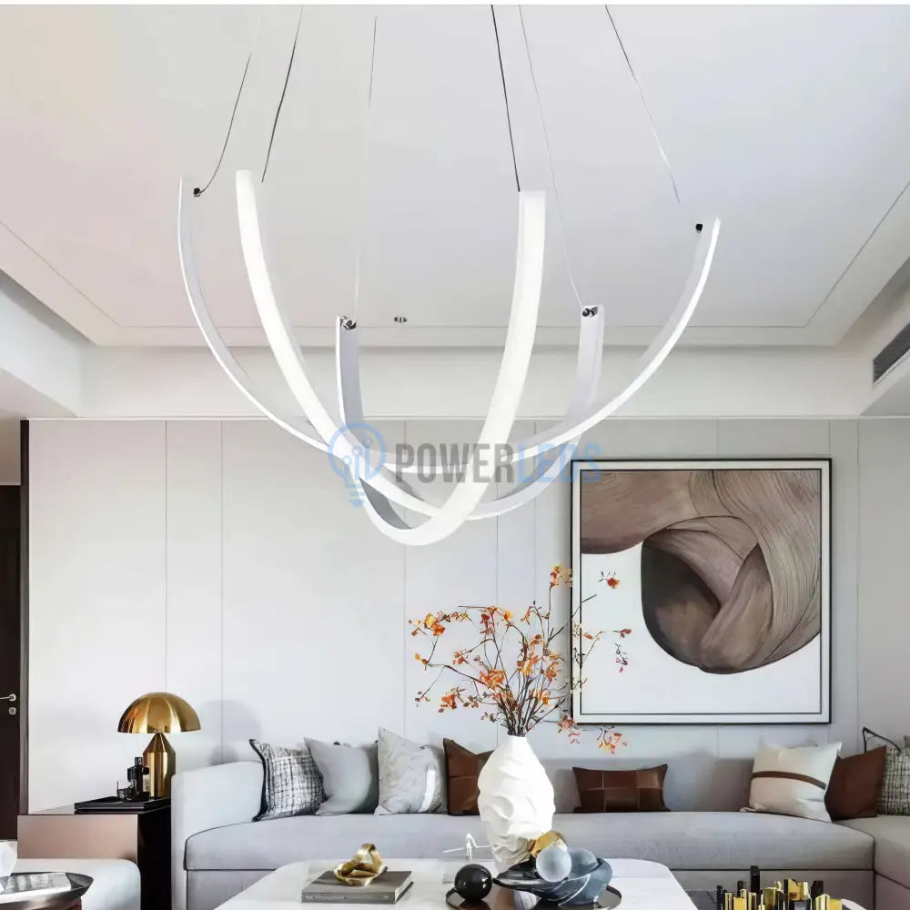 Lustra LED Suspendata NOVIQ Alba Echivalent 1220W Telecomanda ALBA Lighting Fixtures