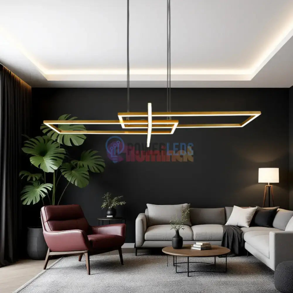 Lustra LED Aurie 34W Suspendata LumaEdge powerleds.ro