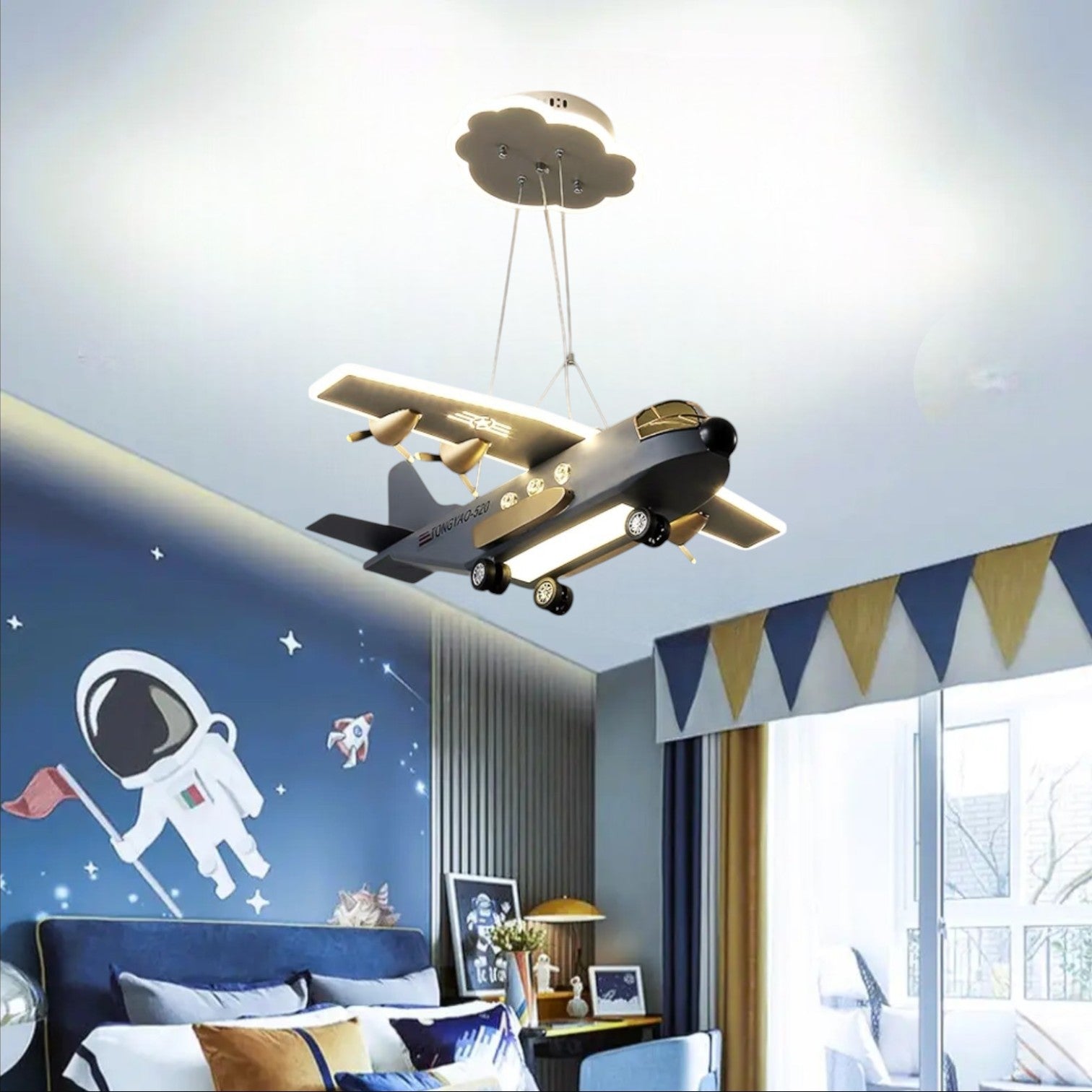 Lustra LED Suspendata War Plane Echivalent 300W