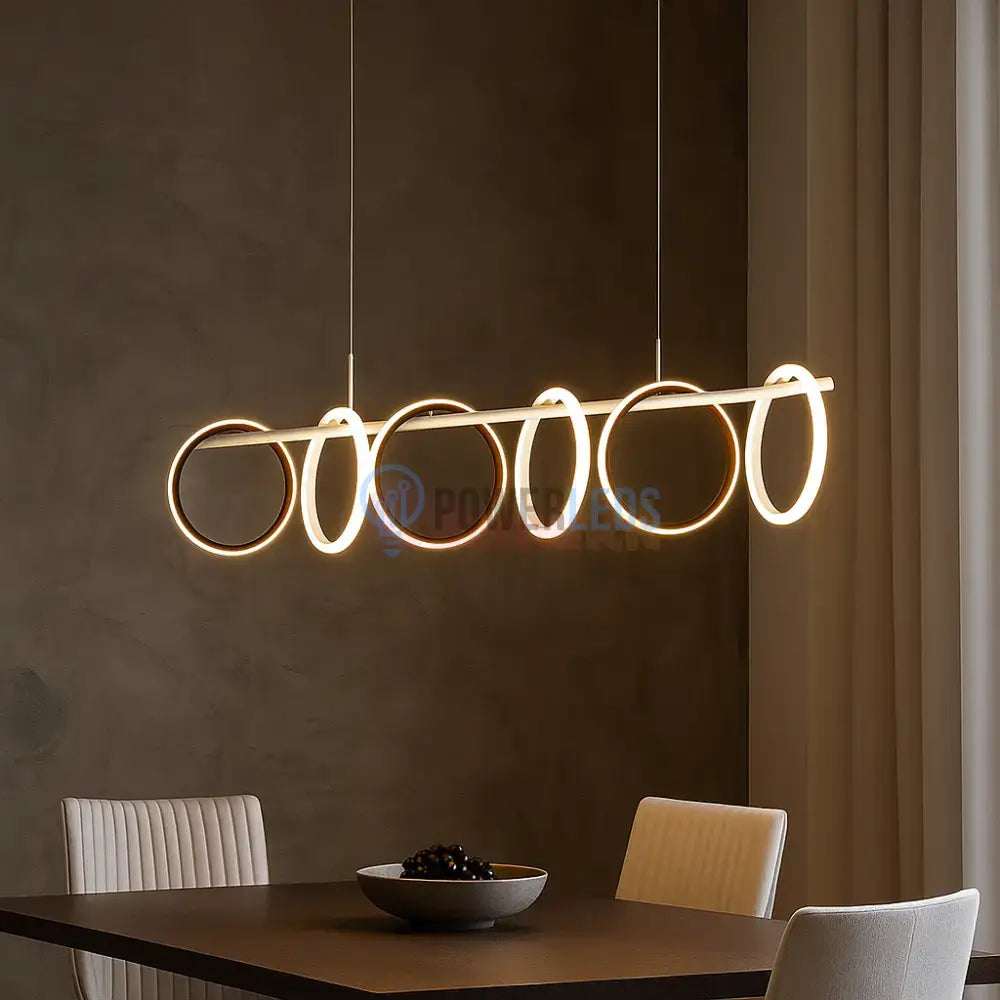 Lustra LED Suspendata Zefir Cu Telecomanda Alba ALBA / SUSPENDATE Lighting Fixtures