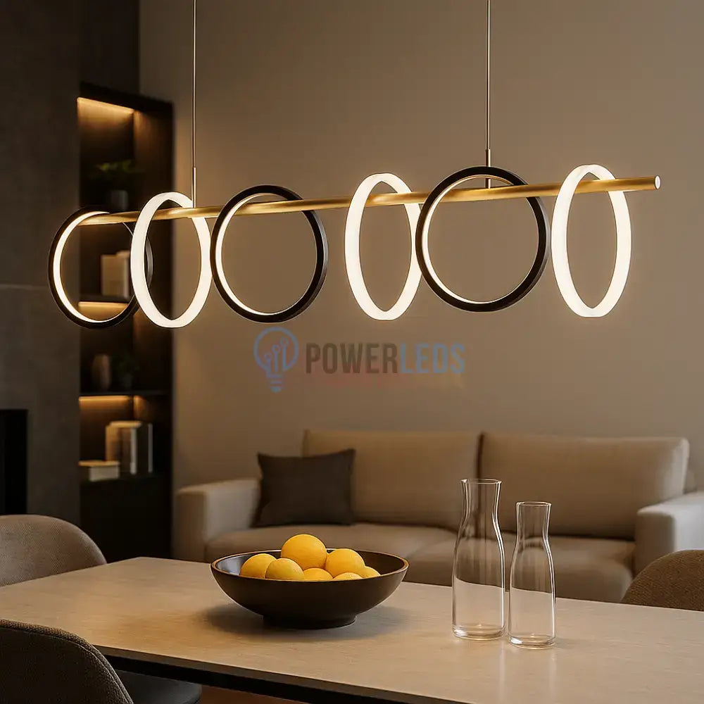 Lustra LED Suspendata Zefir Cu Telecomanda Alba ALBA / SUSPENDATE Lighting Fixtures