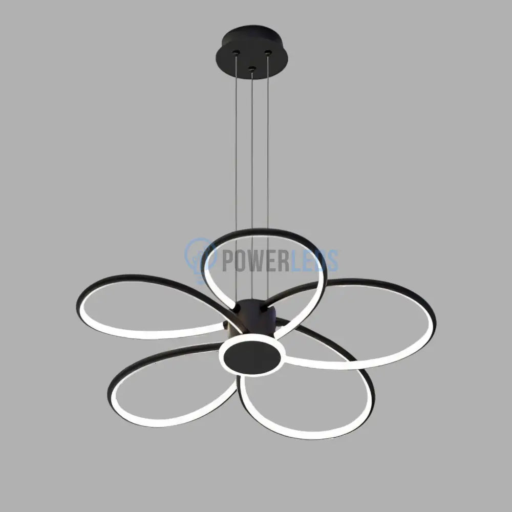 Lustra LED Suspendata ZUVY Black Echivalent 1400W NEAGRA Lighting Fixtures