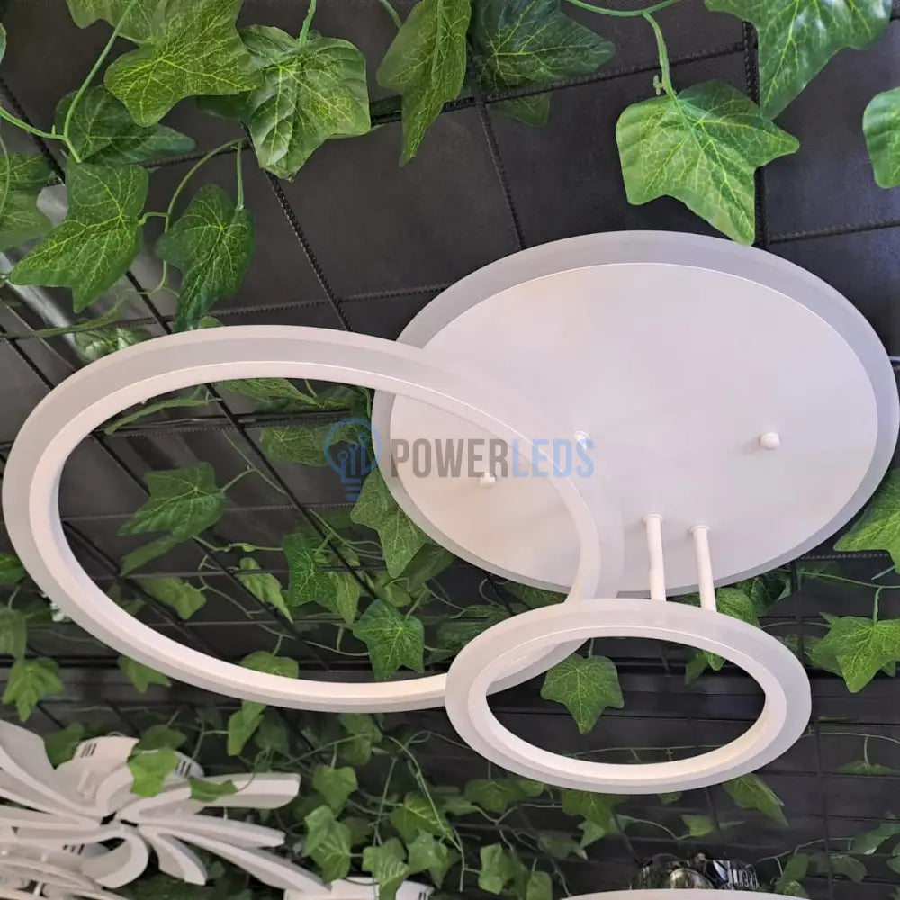 Lustra Led 88W Two Circle Design Telecomanda Echivalent 400W Lighting Fixtures