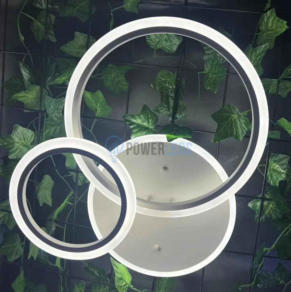 Lustra Led 88W Two Circle Design Telecomanda Echivalent 400W Lighting Fixtures