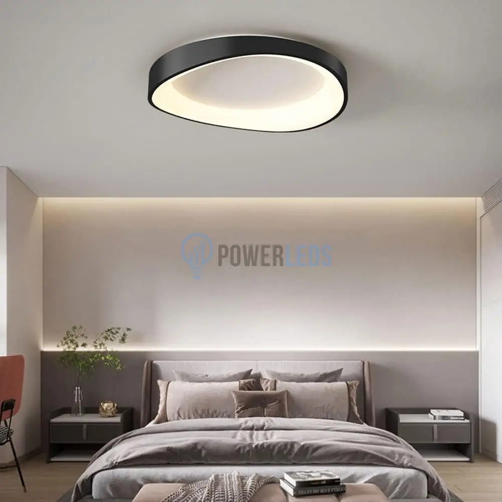 Lustra LED Valente Black Echivalent 600W Telecomanda powerleds.ro