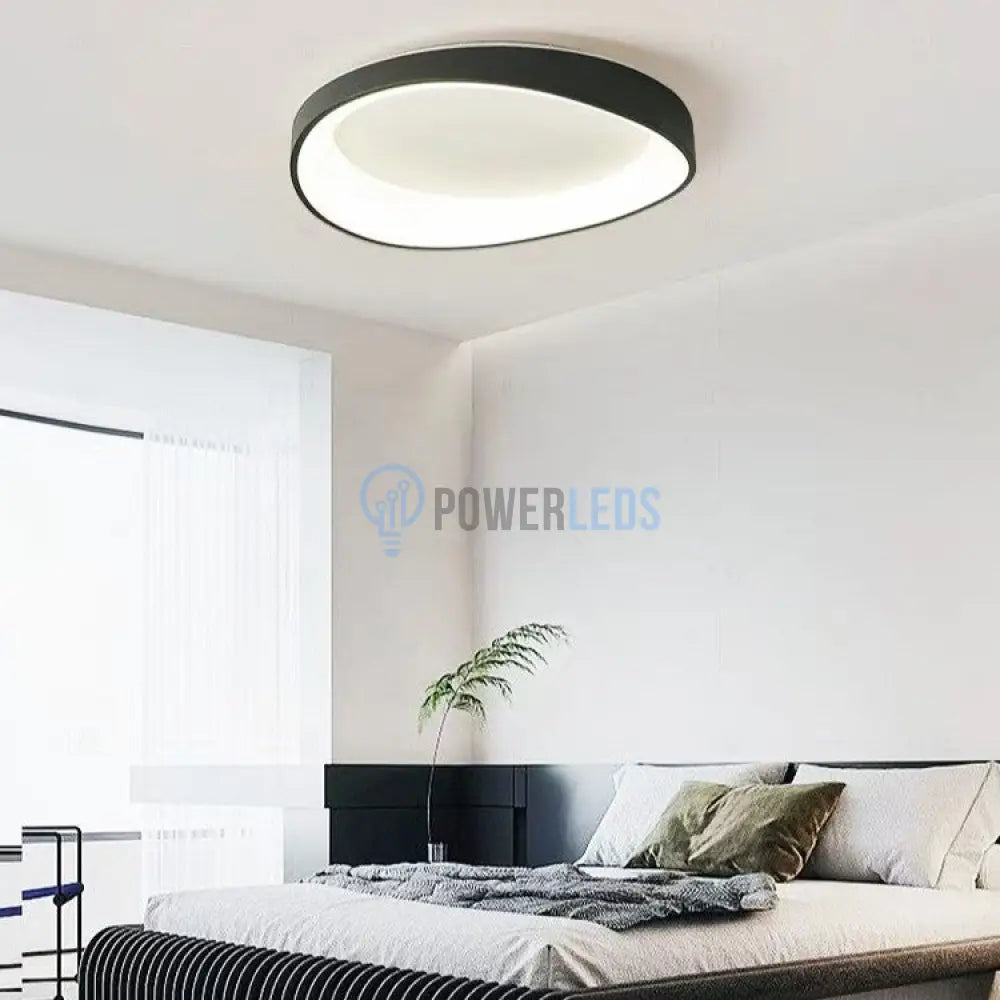 Lustra LED Valente Black Echivalent 600W Telecomanda powerleds.ro