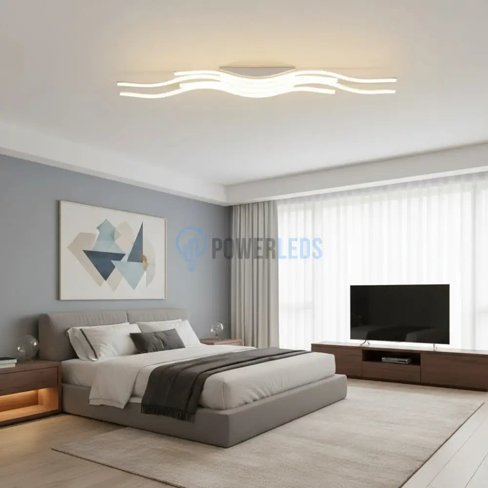 Lustra LED VECTRA White Echivalent 700W Telecomanda Chandeliers