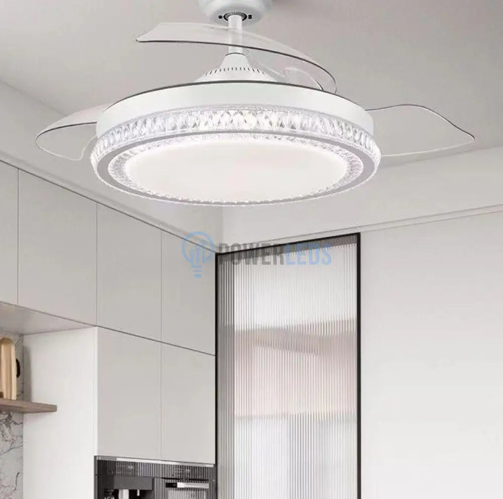 Lustra Led Ventilator 120W Pale Pliabile Cu Telecomanda Lighting Fixtures