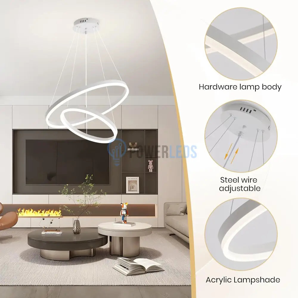 Lustra LED WONDERLAND Alba 2 Segmente Echivalent 400W ALBA / SUSPENDATE Lighting Fixtures