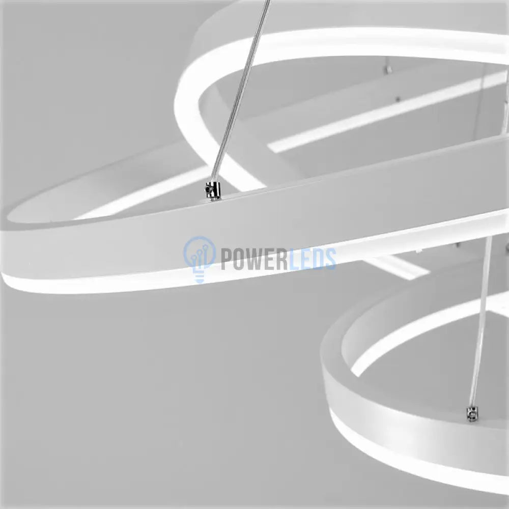 Lustra Led 154W Wonderland Alba 3 Segmente Telecomanda Lighting Fixtures