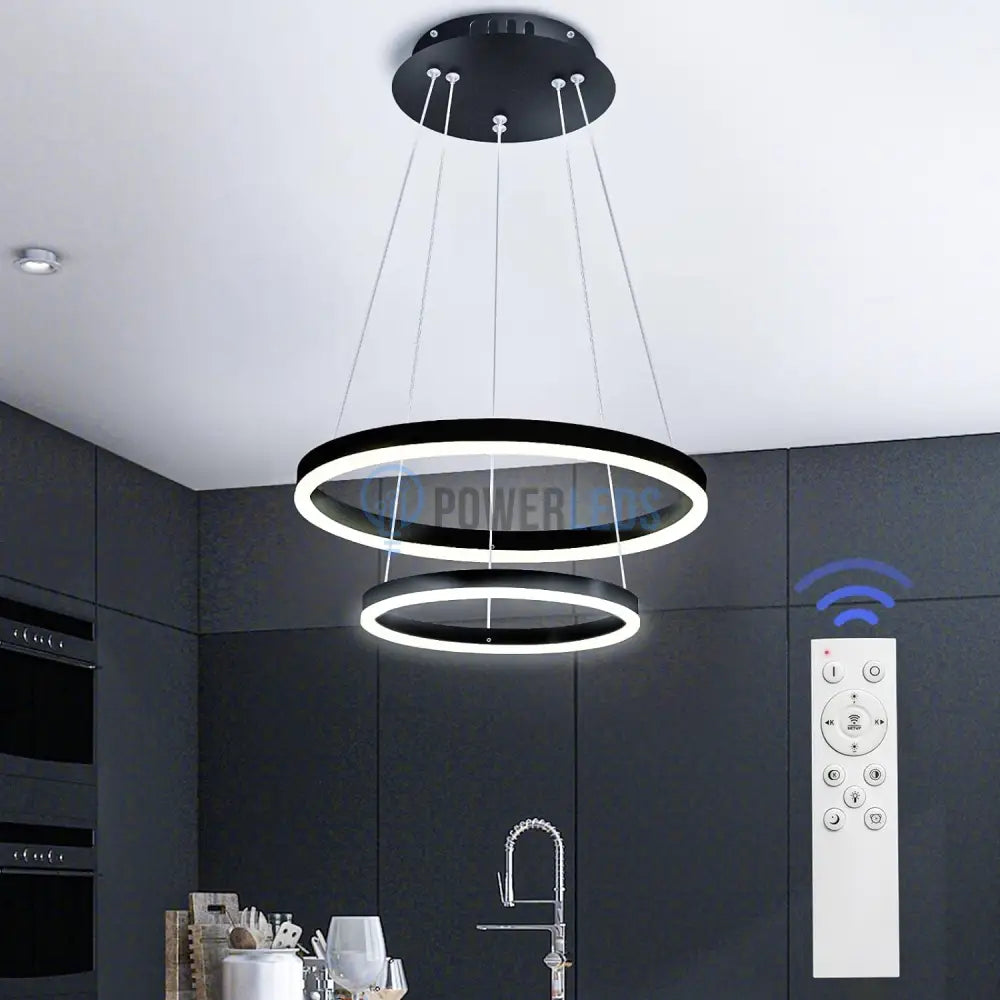 Lustra Led Wonderland Black 2 Segmente Echivalent 400W Lighting Fixtures