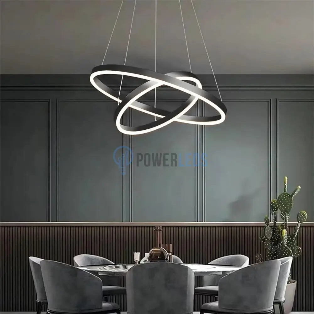 Lustra Led Wonderland Black 2 Segmente Echivalent 400W Lighting Fixtures