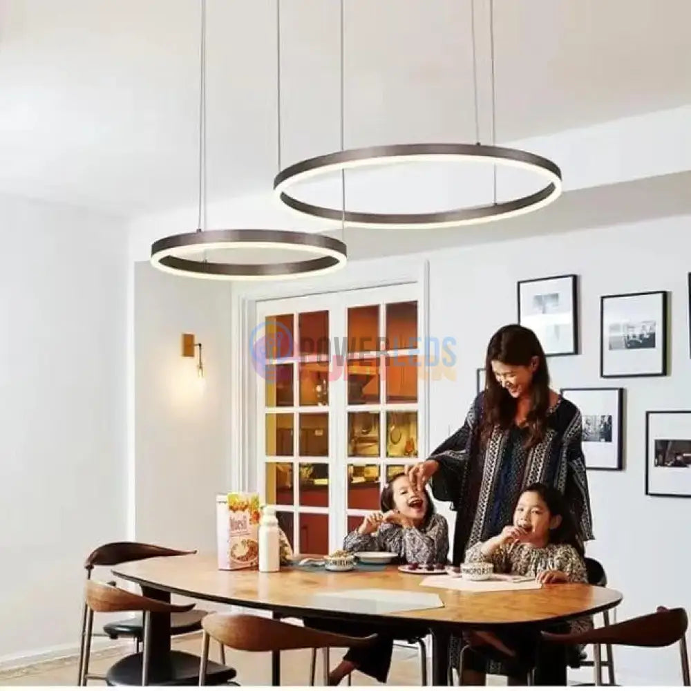 Lustra LED WONDERLAND Brown 2 Segmente Mobile Echivalent 500W Telecomanda MARO / SUSPENDATE / 60CM Lighting Fixtures