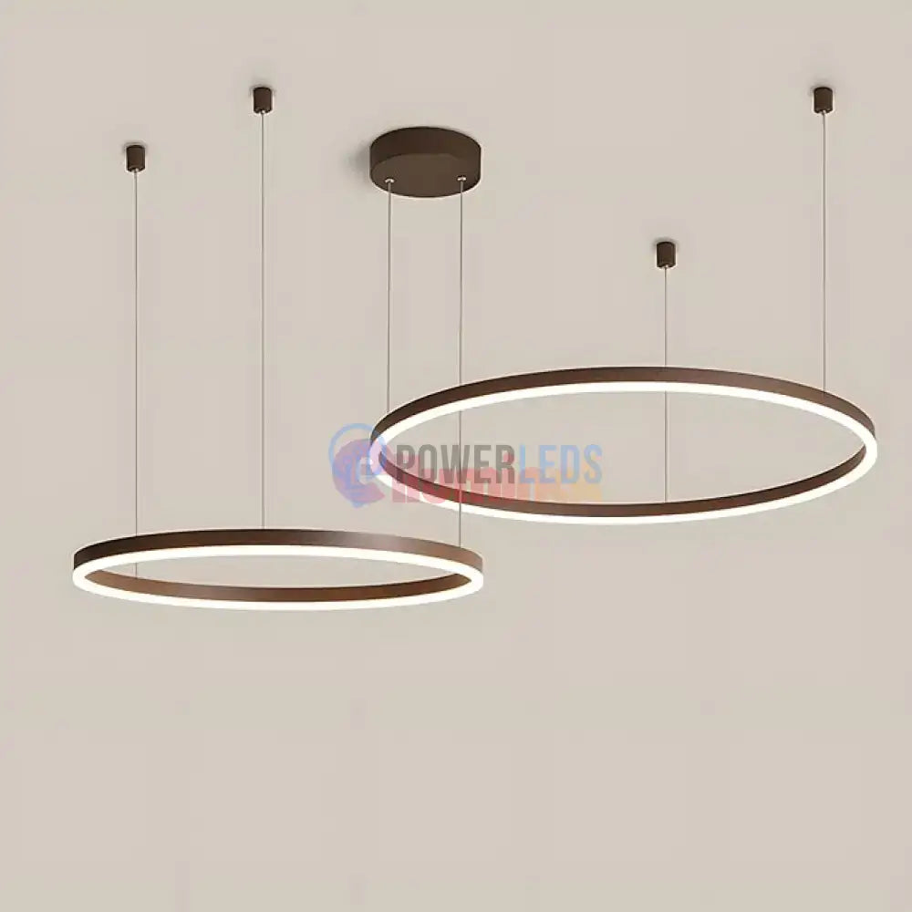 Lustra LED WONDERLAND Brown 2 Segmente Mobile Echivalent 500W Telecomanda MARO / SUSPENDATE / 60CM Lighting Fixtures